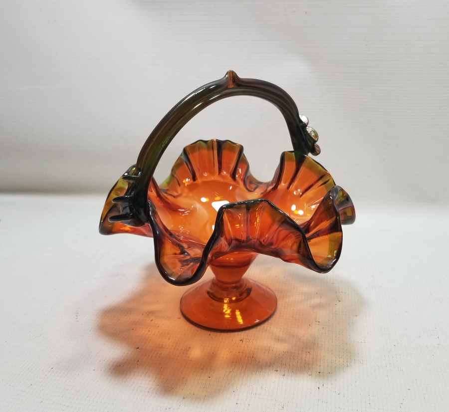 ANTİKA KOPARMA İŞÇİLİKLİ CAM BAYRAM ŞEKERLİĞİ