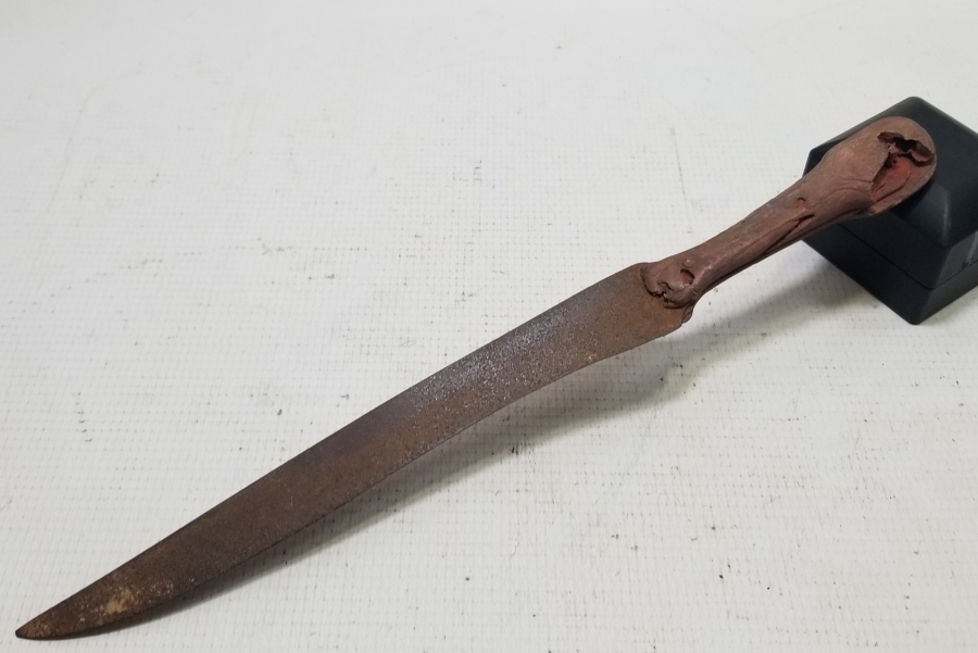 GADDARE FORMLU OSMANLI DÖNEMİ BOYNUZ SAPLI ÇERKES KAMASI