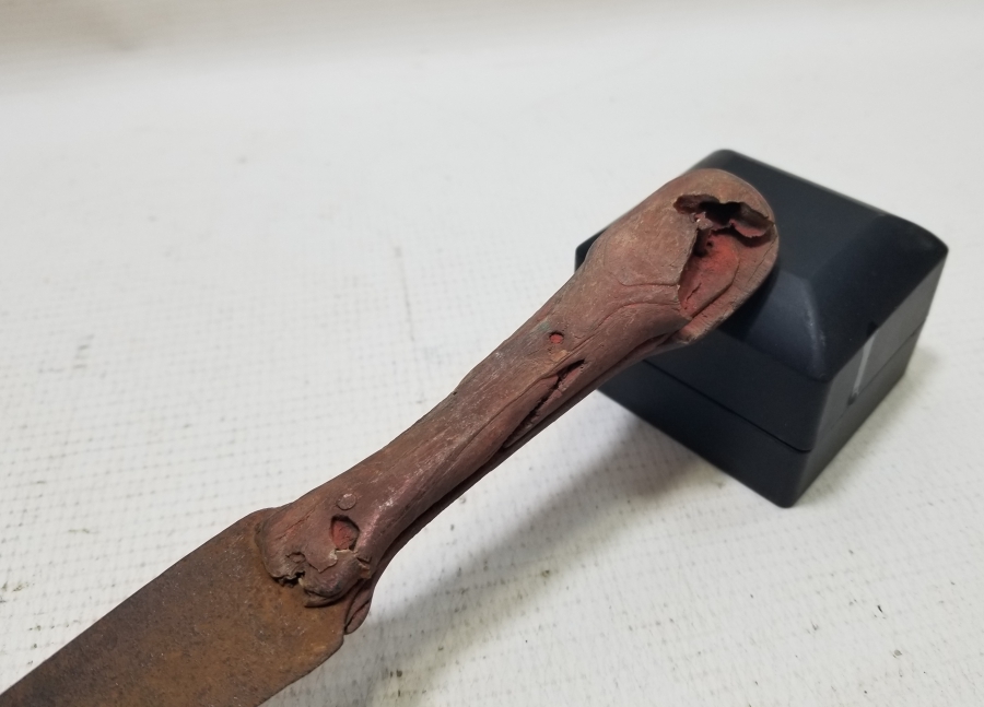 GADDARE FORMLU OSMANLI DÖNEMİ BOYNUZ SAPLI ÇERKES KAMASI