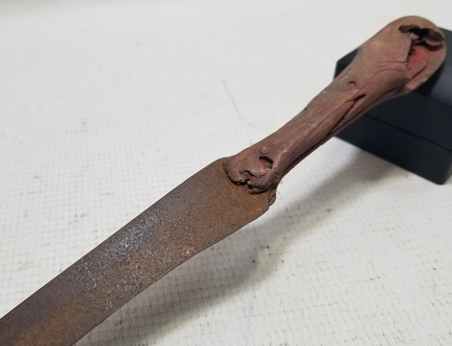 GADDARE FORMLU OSMANLI DÖNEMİ BOYNUZ SAPLI ÇERKES KAMASI