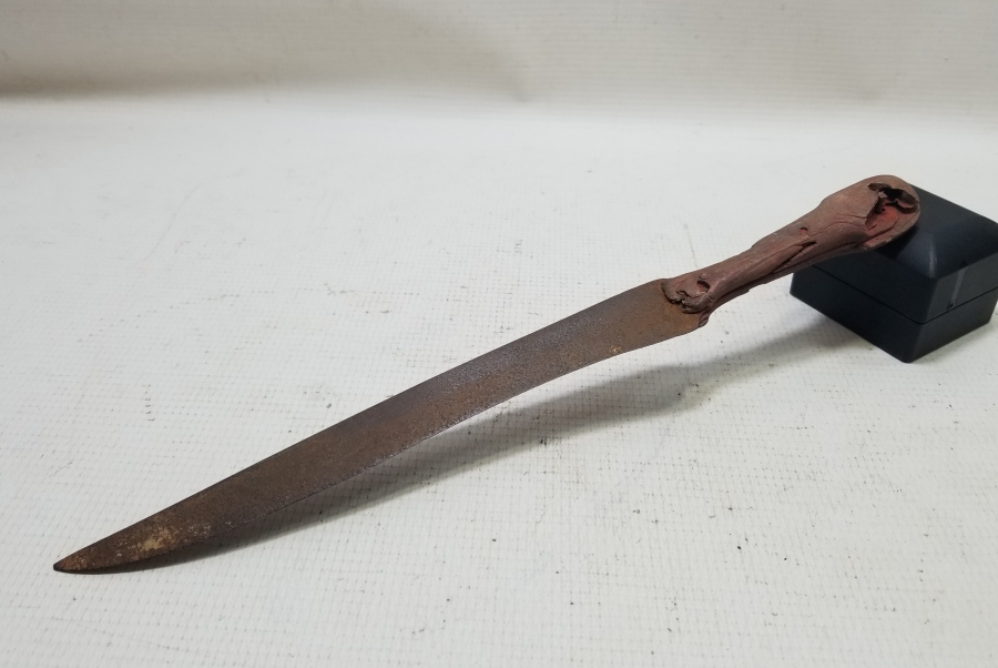 GADDARE FORMLU OSMANLI DÖNEMİ BOYNUZ SAPLI ÇERKES KAMASI