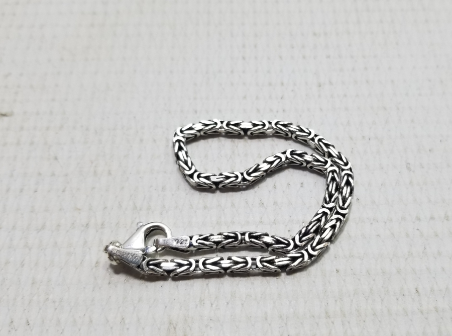 ÖZEL YAPIM KRAL ZİNCİRİ GÜMÜŞ BİLEKLİK