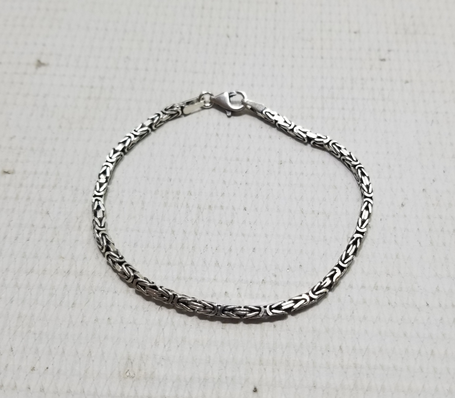 ÖZEL YAPIM KRAL ZİNCİRİ GÜMÜŞ BİLEKLİK