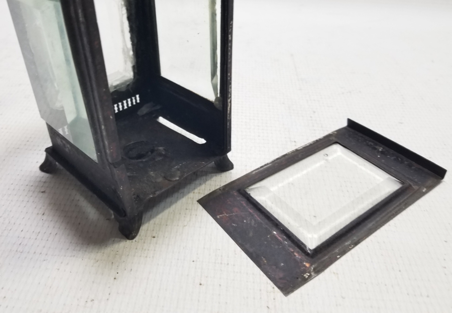 OSMANLI DÖNEMİ KRİSTAL CAMLI SEYYAR EL MUMLUĞU