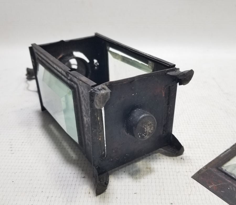 OSMANLI DÖNEMİ KRİSTAL CAMLI SEYYAR EL MUMLUĞU