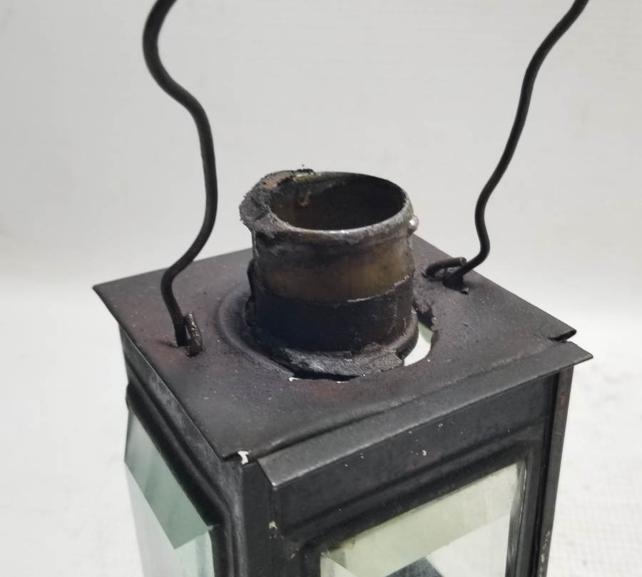 OSMANLI DÖNEMİ KRİSTAL CAMLI SEYYAR EL MUMLUĞU