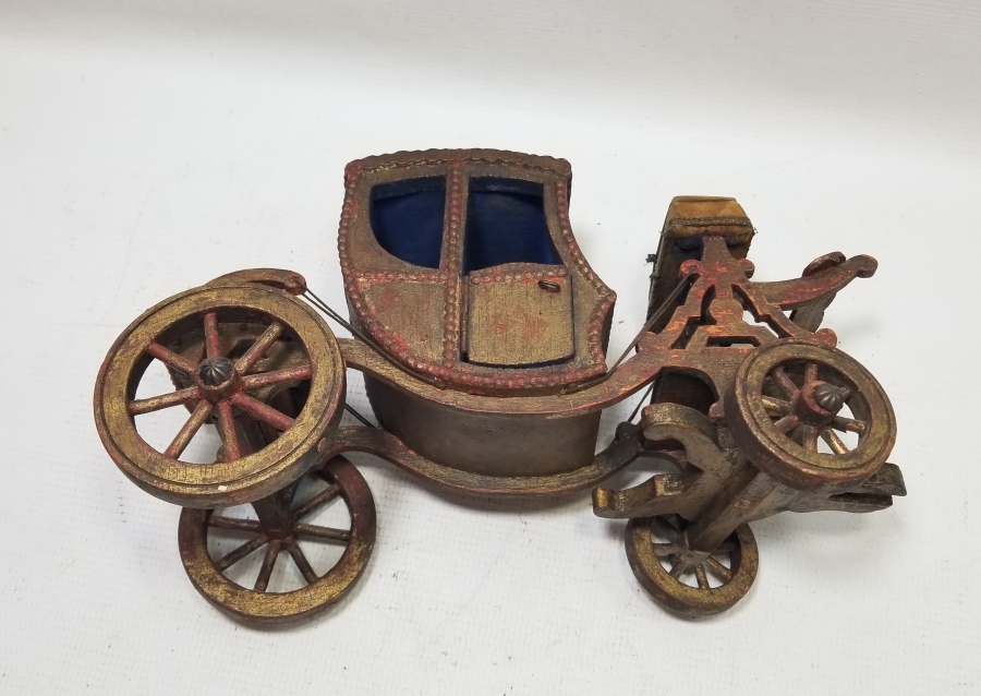 OSMANLI DÖNEMİ EL YAPIMI AHŞAP SALTANAT ARABASI MİNYATÜRÜ