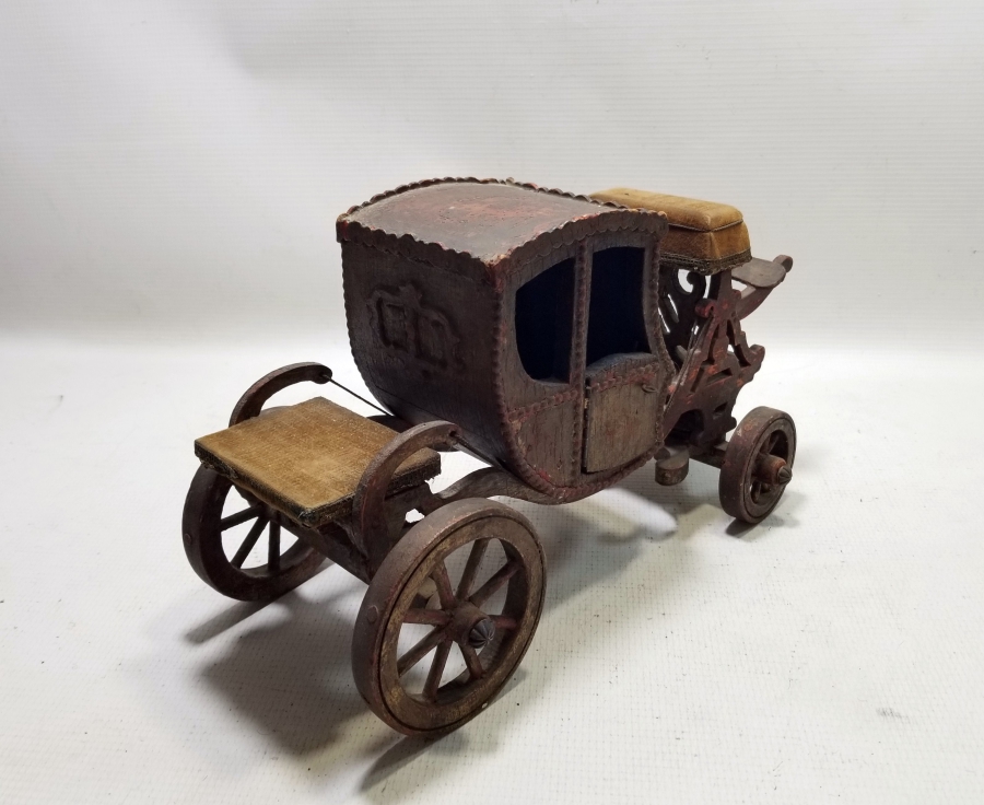 OSMANLI DÖNEMİ EL YAPIMI AHŞAP SALTANAT ARABASI MİNYATÜRÜ