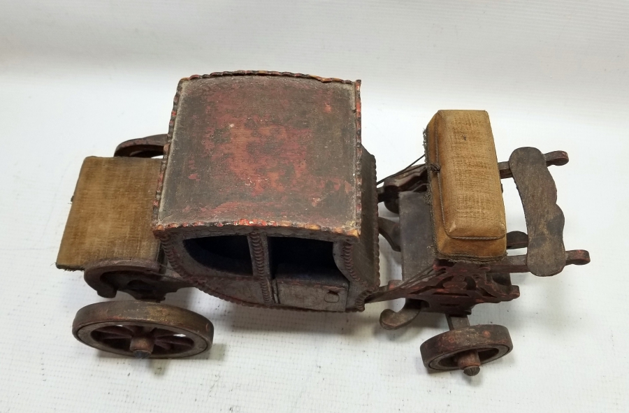 OSMANLI DÖNEMİ EL YAPIMI AHŞAP SALTANAT ARABASI MİNYATÜRÜ