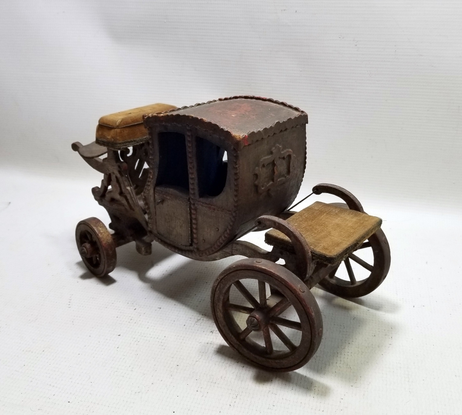 OSMANLI DÖNEMİ EL YAPIMI AHŞAP SALTANAT ARABASI MİNYATÜRÜ
