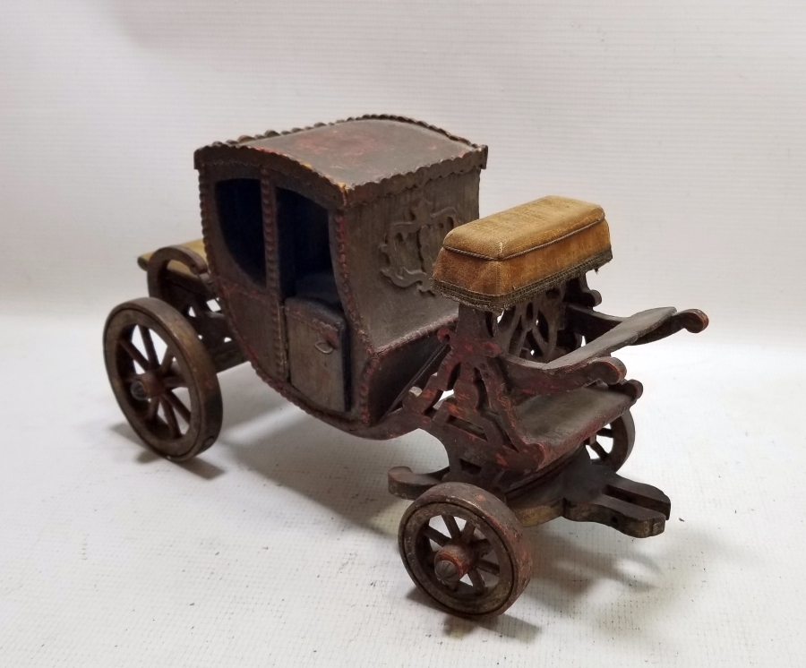 OSMANLI DÖNEMİ EL YAPIMI AHŞAP SALTANAT ARABASI MİNYATÜRÜ