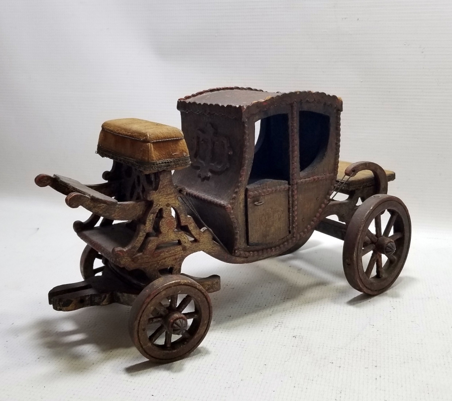 OSMANLI DÖNEMİ EL YAPIMI AHŞAP SALTANAT ARABASI MİNYATÜRÜ