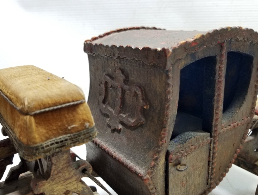 OSMANLI DÖNEMİ EL YAPIMI AHŞAP SALTANAT ARABASI MİNYATÜRÜ