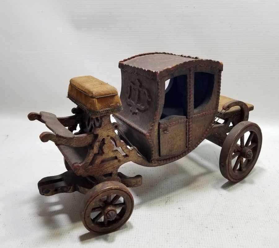 OSMANLI DÖNEMİ EL YAPIMI AHŞAP SALTANAT ARABASI MİNYATÜRÜ