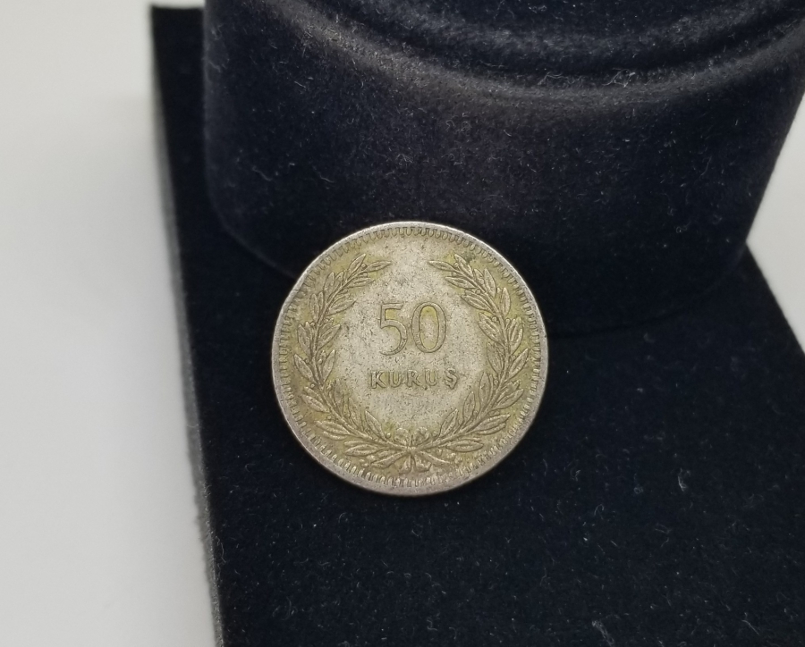 1948 YILI GÜMÜŞ TÜRKİYE CUMHURİYETİNİN SON GÜMÜŞ PARASI OLAN 50 KURUŞ