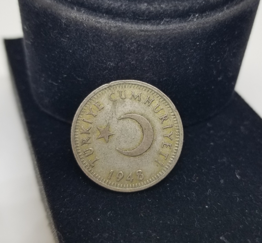 1948 YILI GÜMÜŞ TÜRKİYE CUMHURİYETİNİN SON GÜMÜŞ PARASI OLAN 50 KURUŞ