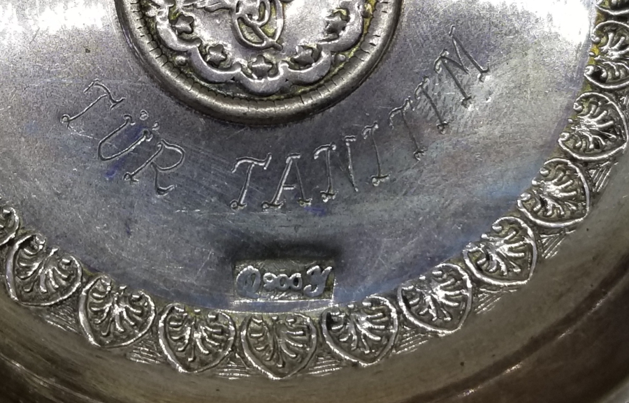 SÜLEYMANİYE YAPIMI HATIRA GÜMÜŞ TABAK