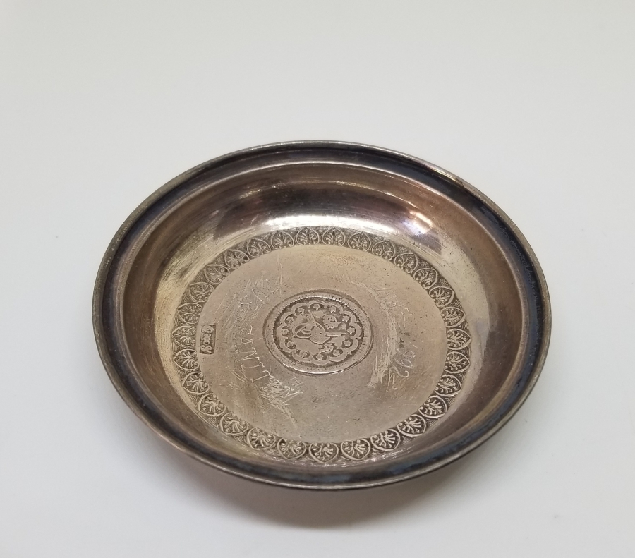 SÜLEYMANİYE YAPIMI HATIRA GÜMÜŞ TABAK