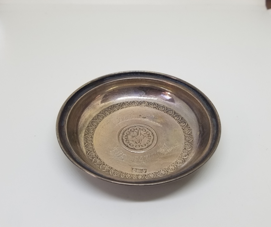 SÜLEYMANİYE YAPIMI HATIRA GÜMÜŞ TABAK