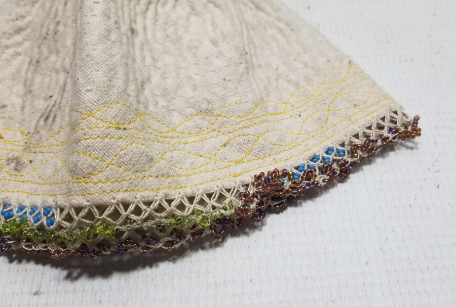 UÇLARI BONCUKLU OSMANLI DÖNEMİ DAMAT TAKKESİ