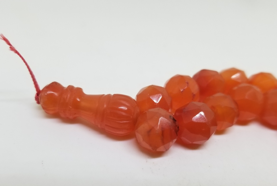 İMAMESİ DERVİŞ SİKKESİ FORMUNDA AKİK TESPİH