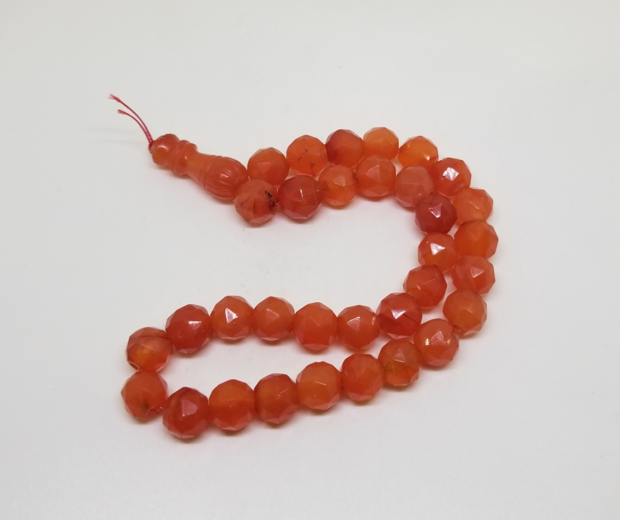 İMAMESİ DERVİŞ SİKKESİ FORMUNDA AKİK TESPİH