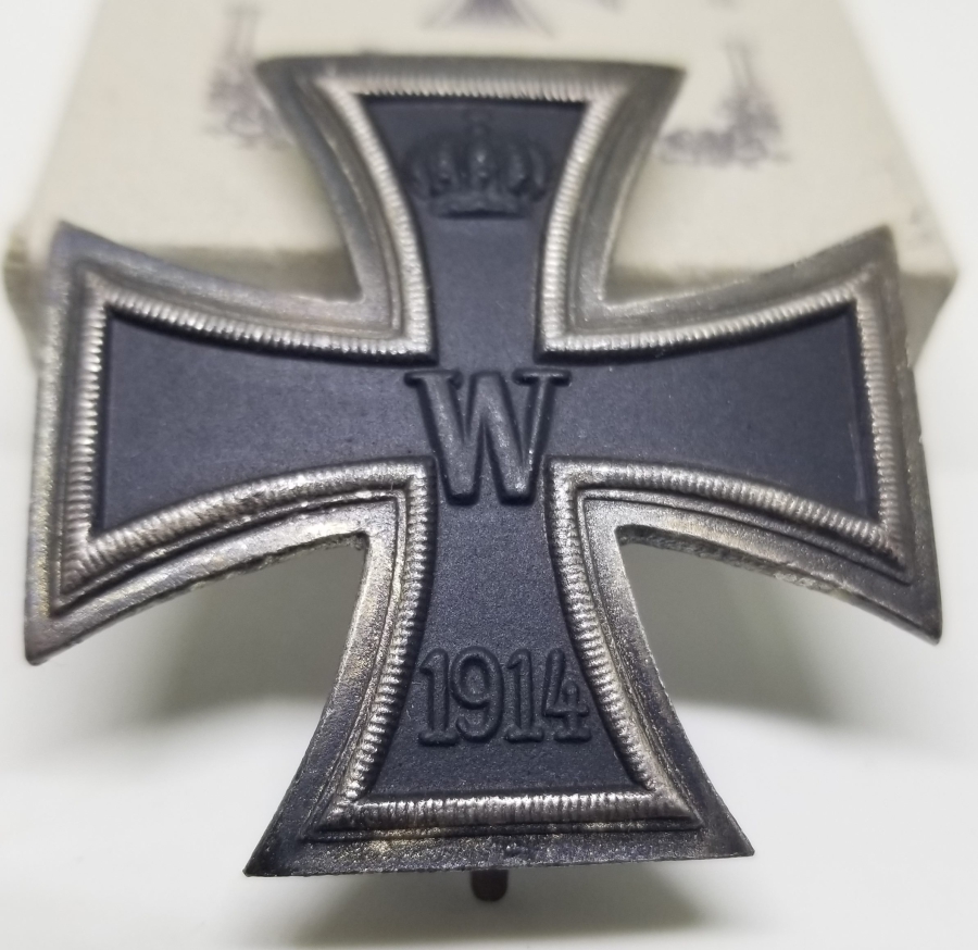 ORİJİNAL KUTUSUNDA ÇOK NADİR 1. DÜNYA SAVAŞI DÖNEMİ 1. DERECE DEMİR HAÇ NİŞANI