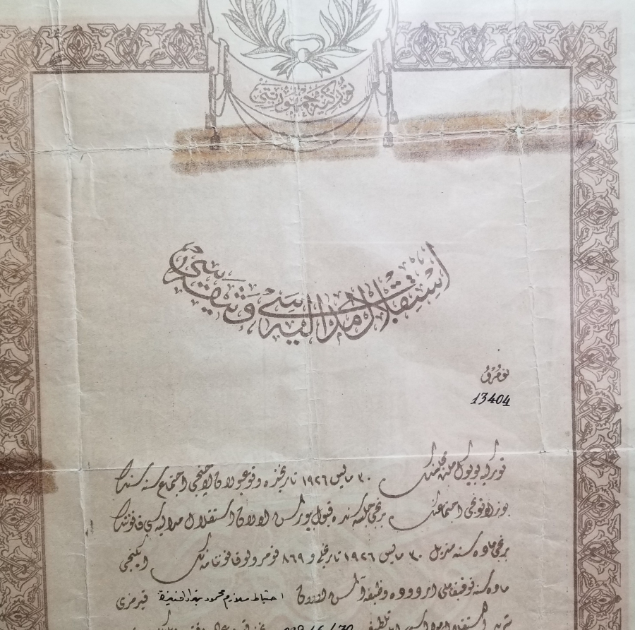 ORİJİNAL MADALYA-BERAT VE FOTOĞRAFIYLA OSMANLICA YAZILI KURTULUŞ SAVAŞI HARP SETİ