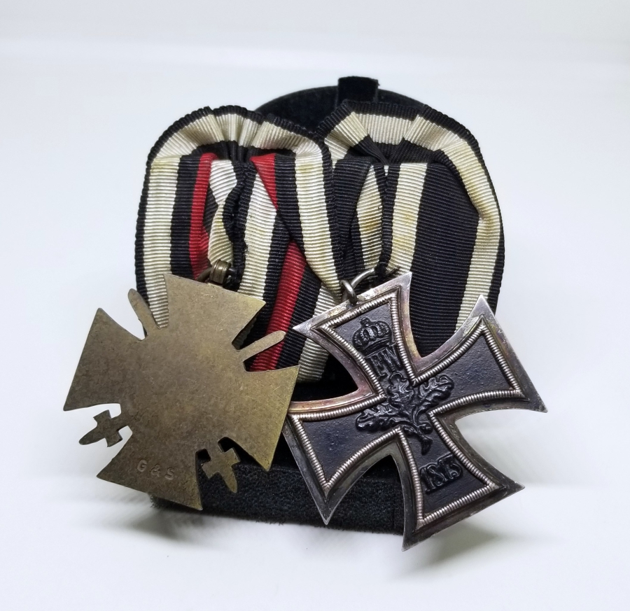 ALMAN DEMİR HAÇ VE ALMAN LİYAKAT MADALYALI NADİR ÇİFTLİ MADALYA