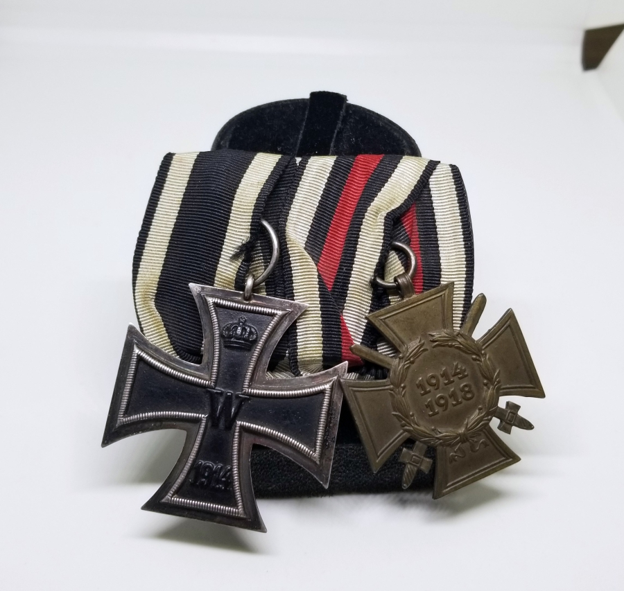 ALMAN DEMİR HAÇ VE ALMAN LİYAKAT MADALYALI NADİR ÇİFTLİ MADALYA