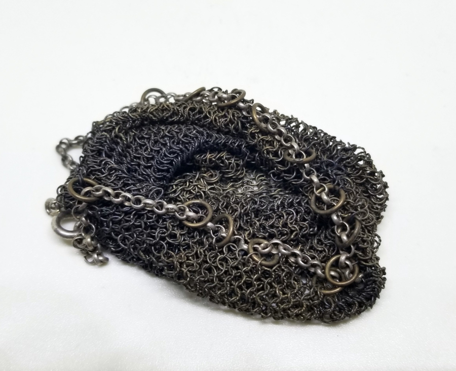 OSMANLI DÖNEMİ ZİNCİR İŞİ GÜMÜŞ ALTIN KESESİ