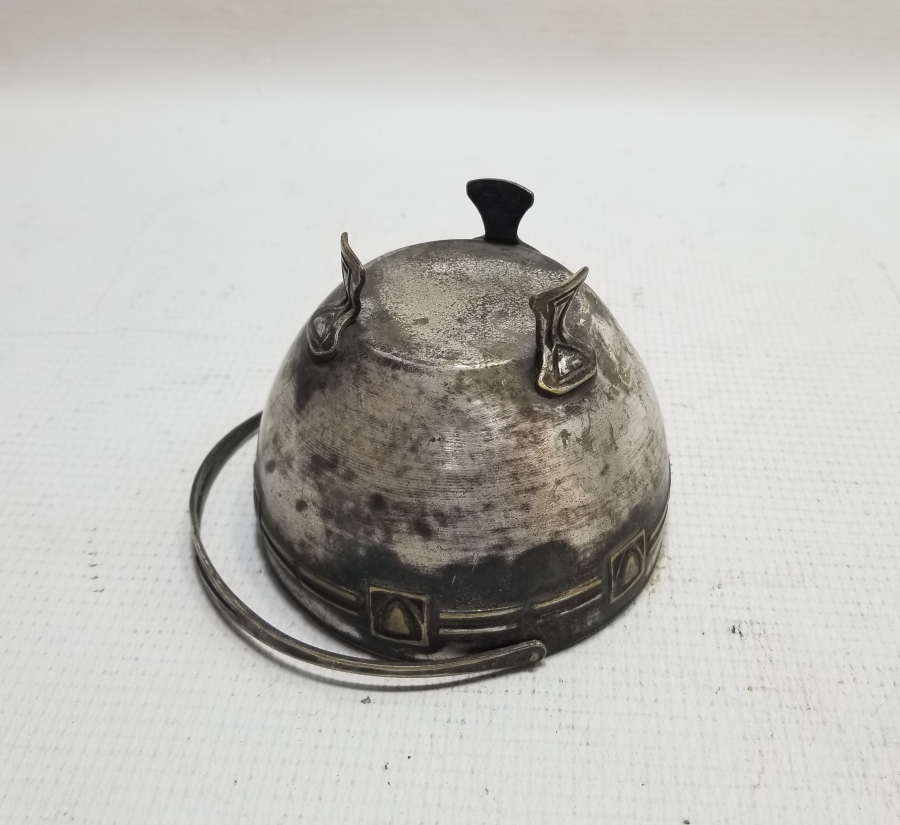 KABARTMA İŞÇİLİKLİ GÜMÜŞ KAPLAMA ANTİKA ŞEKERLİK