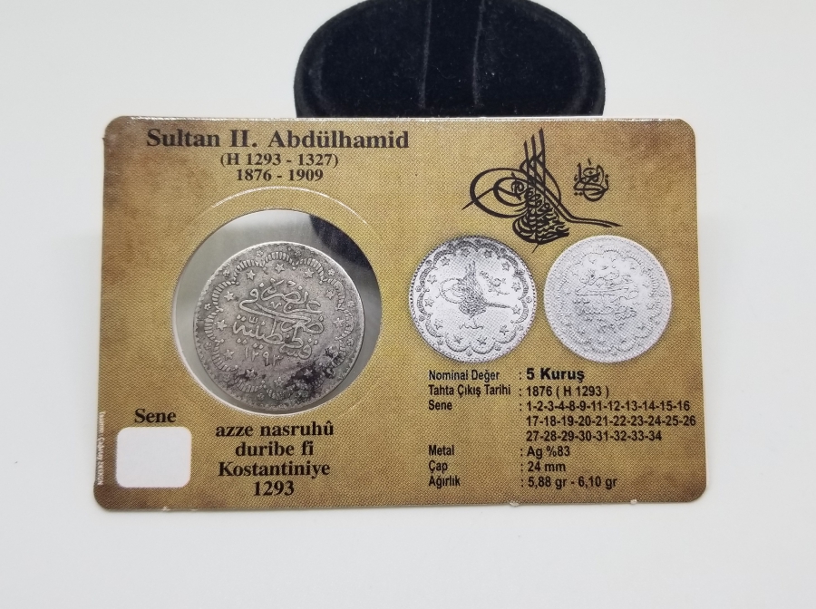 SULTAN ABDÜLHAMİD HAN DÖNEMİ KAPAMASINDA GÜMÜŞ 5 KURUŞ MECİDİYE