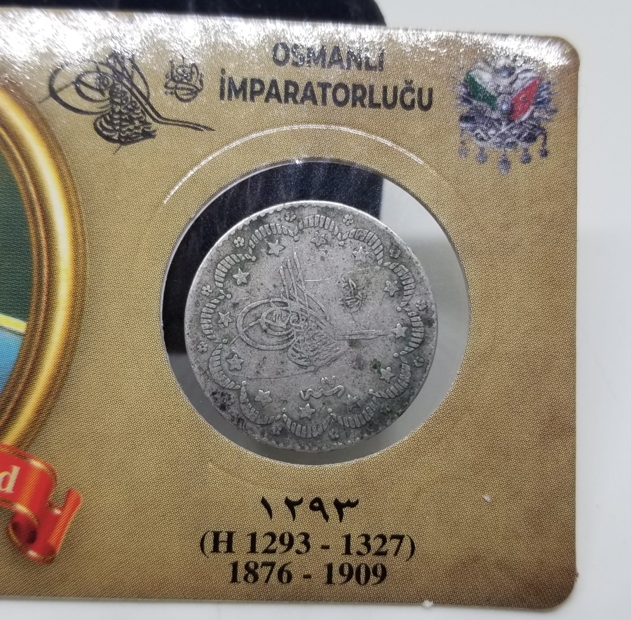 SULTAN ABDÜLHAMİD HAN DÖNEMİ KAPAMASINDA GÜMÜŞ 5 KURUŞ MECİDİYE