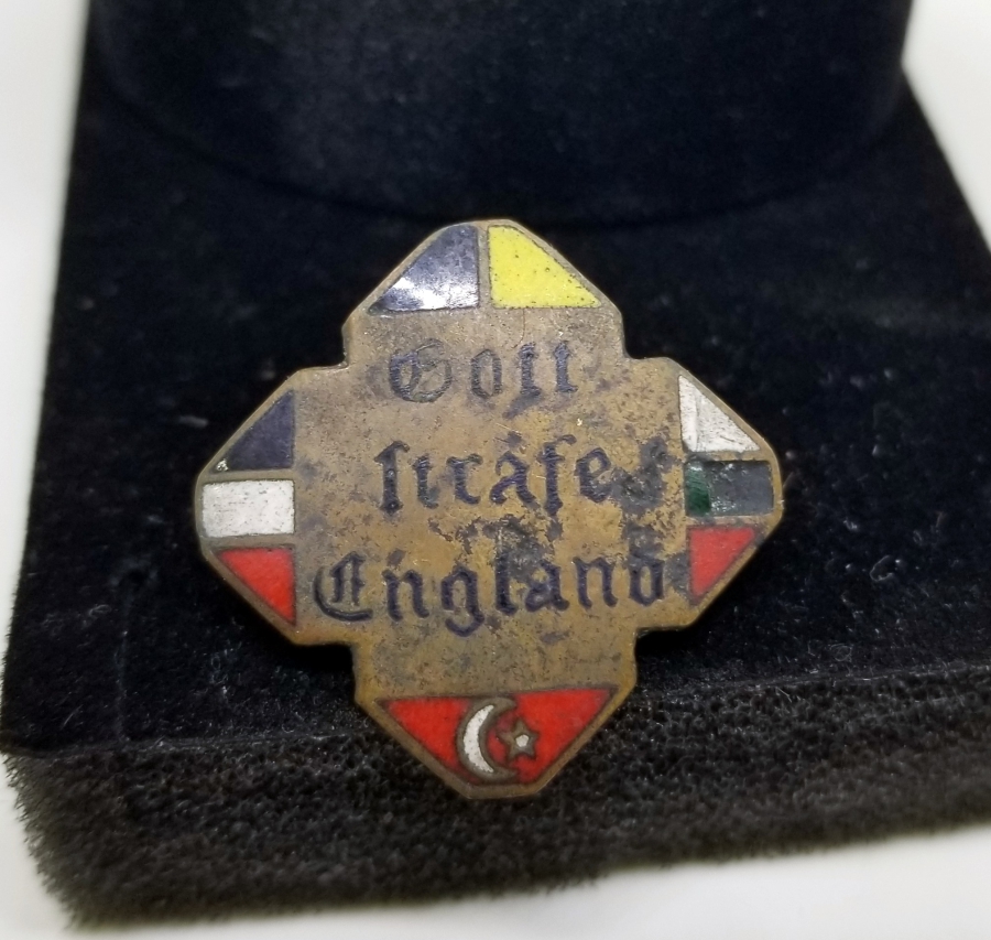 ÜZERİ MİNE İŞÇİLİKLİ VE BEDDUALI 1. DÜNYA SAVAŞI DÖNEMİ NADİR İTTİFAK ROZET