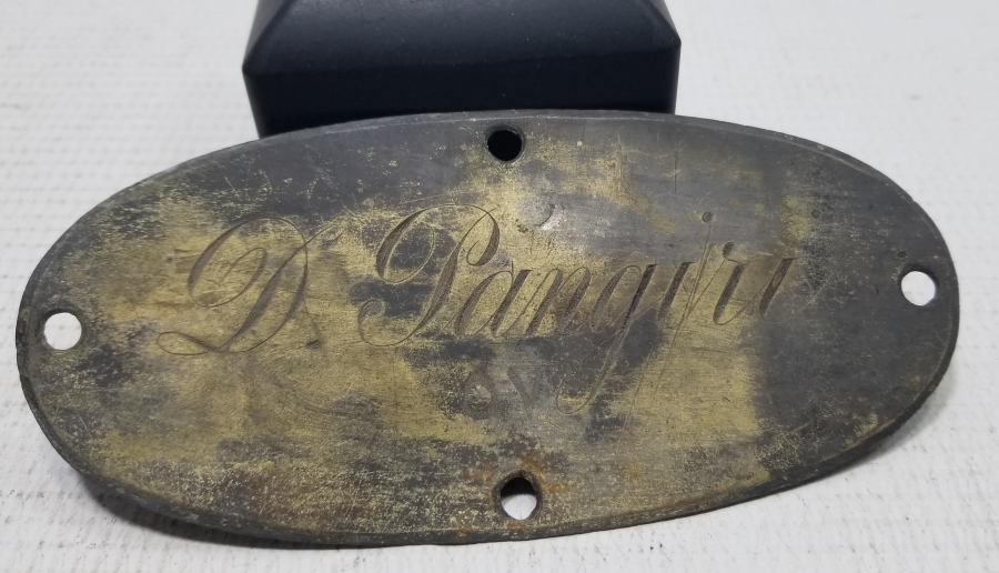 OSMANLICA VE FRANSIZCA YAZILI NADİR LEVANTEN PLAKA