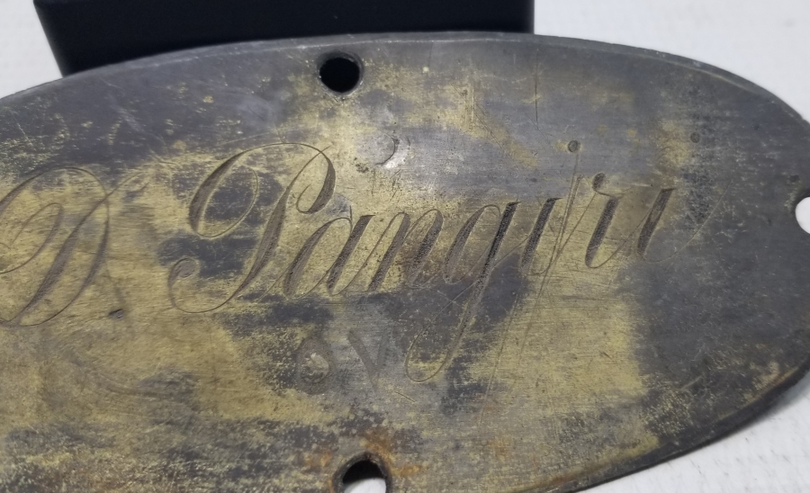 OSMANLICA VE FRANSIZCA YAZILI NADİR LEVANTEN PLAKA