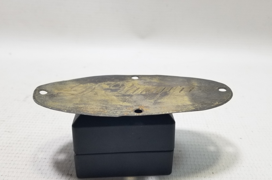 OSMANLICA VE FRANSIZCA YAZILI NADİR LEVANTEN PLAKA