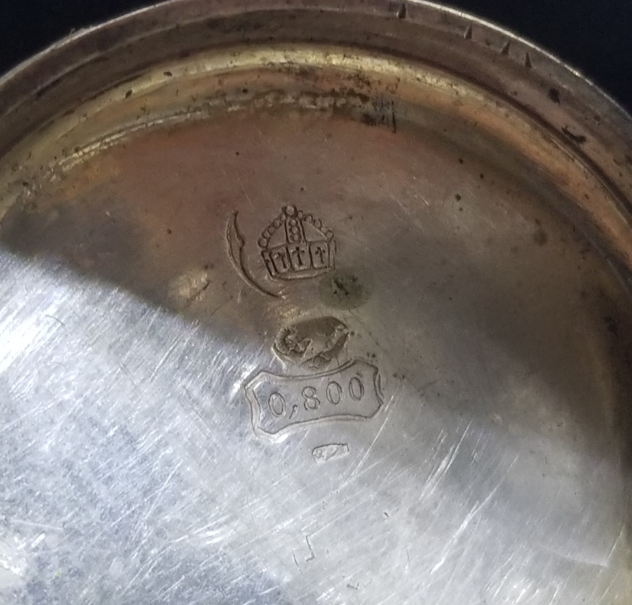 ARKASI OSMANLICA YAZILI TEYYARE CEMİYETİ HEDİYESİ ÇOK NADİR GÜMÜŞ CEP SAATİ