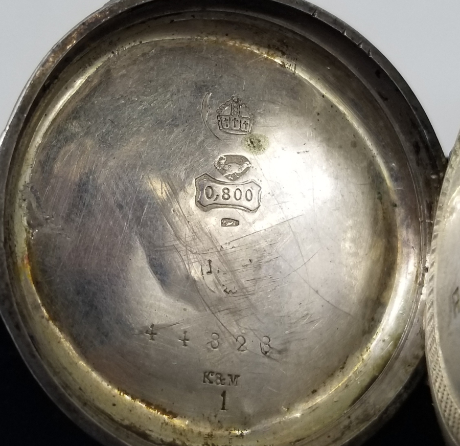 ARKASI OSMANLICA YAZILI TEYYARE CEMİYETİ HEDİYESİ ÇOK NADİR GÜMÜŞ CEP SAATİ