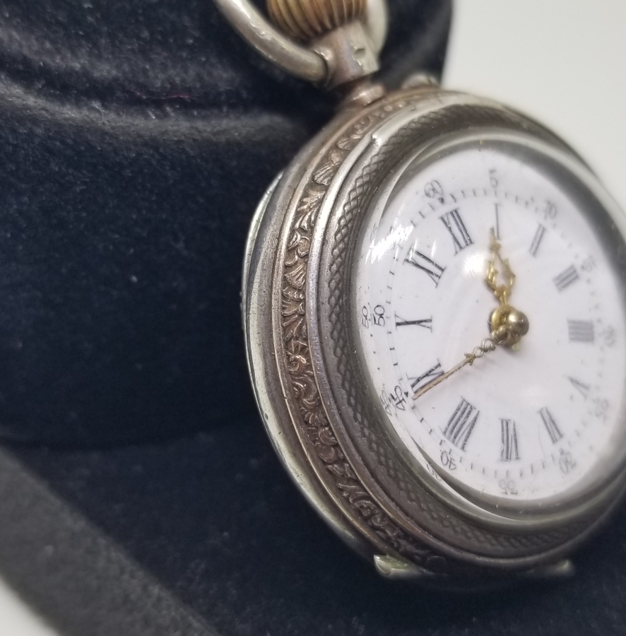 ARKASI OSMANLICA YAZILI TEYYARE CEMİYETİ HEDİYESİ ÇOK NADİR GÜMÜŞ CEP SAATİ