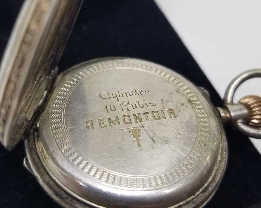 ARKASI OSMANLICA YAZILI TEYYARE CEMİYETİ HEDİYESİ ÇOK NADİR GÜMÜŞ CEP SAATİ