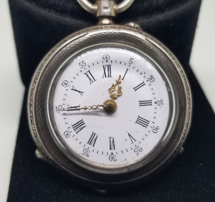 ARKASI OSMANLICA YAZILI TEYYARE CEMİYETİ HEDİYESİ ÇOK NADİR GÜMÜŞ CEP SAATİ