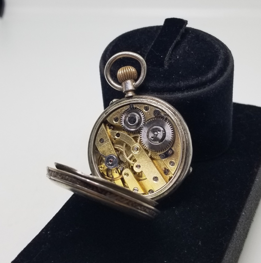 ARKASI OSMANLICA YAZILI TEYYARE CEMİYETİ HEDİYESİ ÇOK NADİR GÜMÜŞ CEP SAATİ