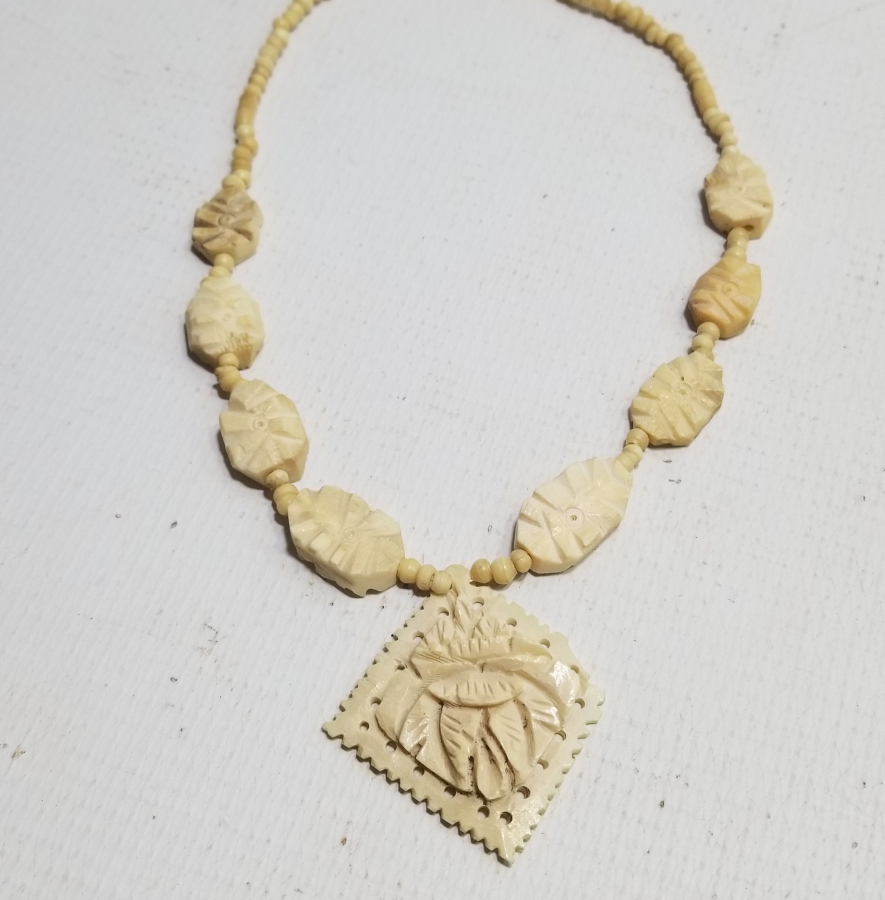 ÖZEL YAPIM ANTİKA KEMİK GERDANLIK