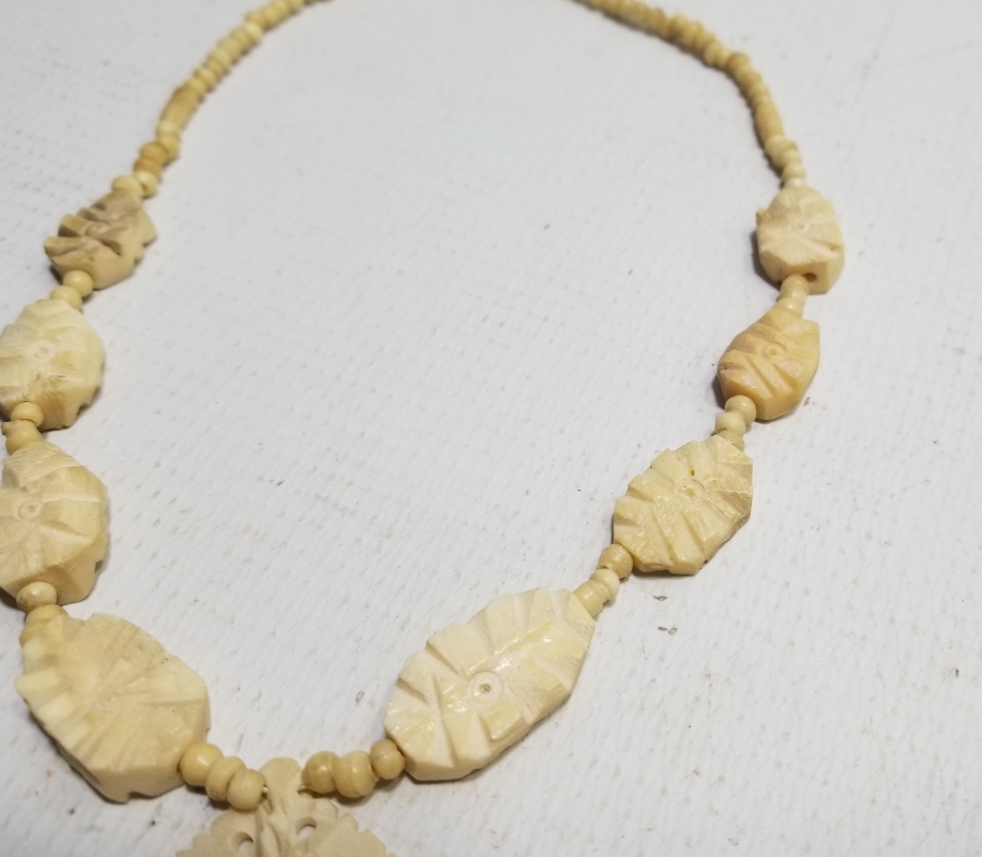 ÖZEL YAPIM ANTİKA KEMİK GERDANLIK