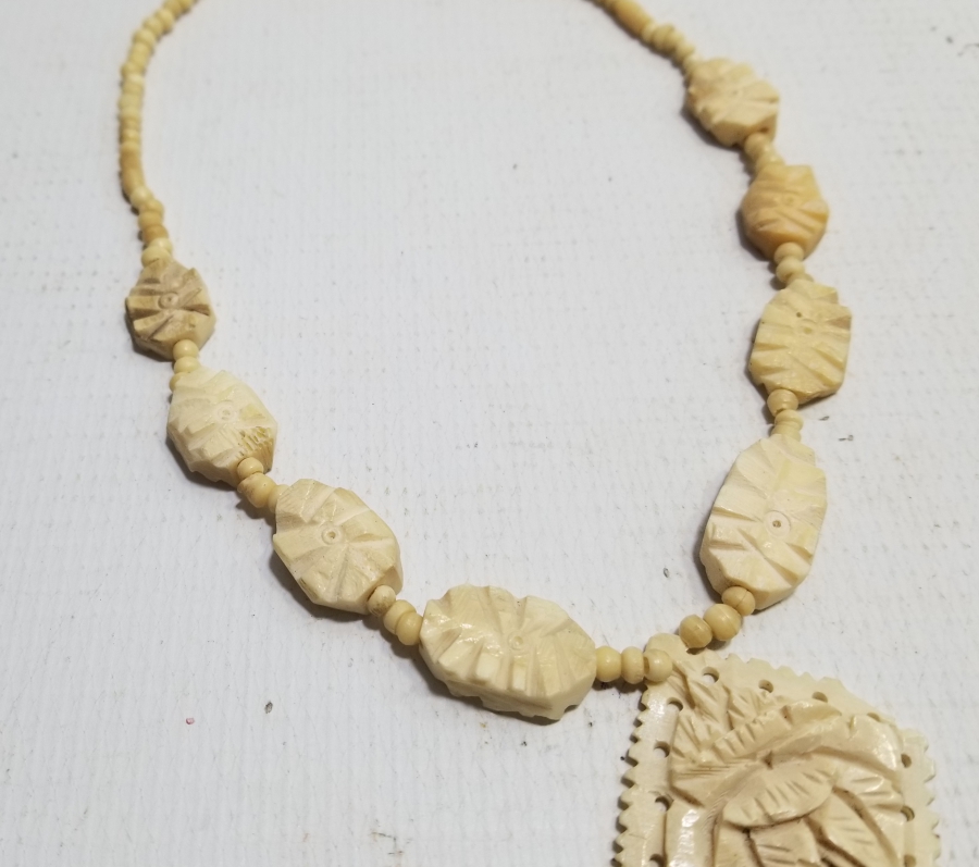 ÖZEL YAPIM ANTİKA KEMİK GERDANLIK