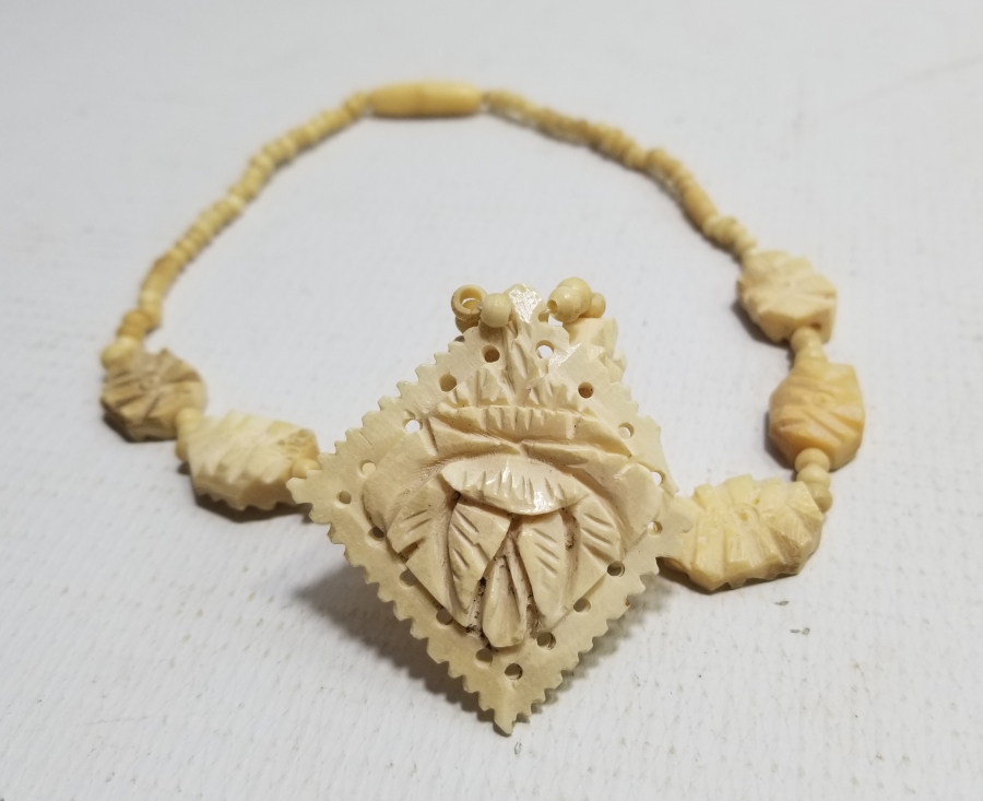 ÖZEL YAPIM ANTİKA KEMİK GERDANLIK