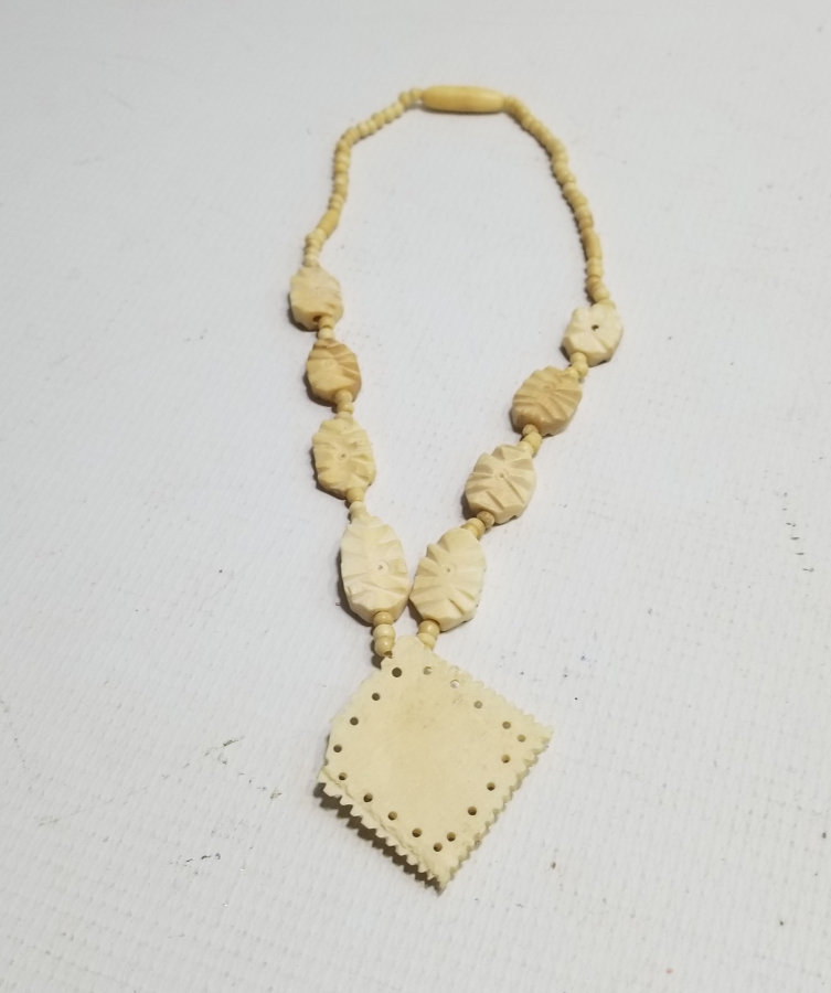 ÖZEL YAPIM ANTİKA KEMİK GERDANLIK