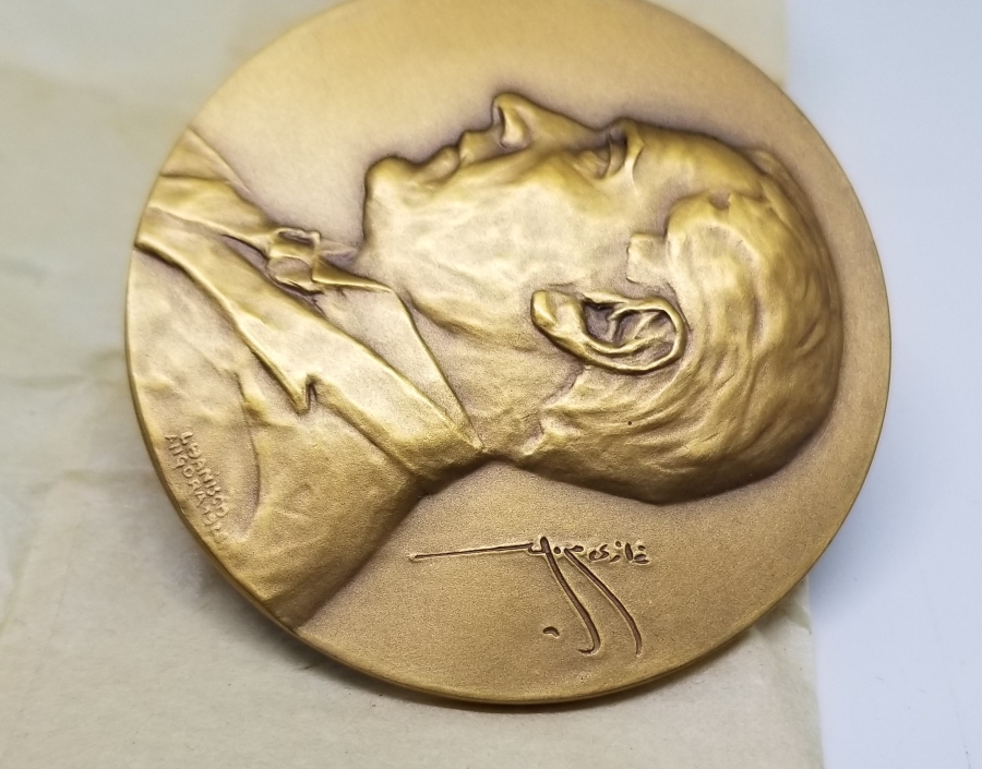 OSMANLICA GAZİ MUSTAFA KEMAL İMZALI BÜYÜK BOY ATATÜRK MADALYON